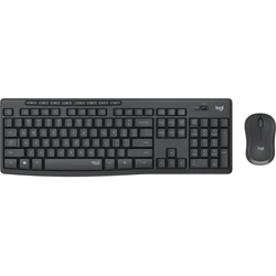 Σετ Πληκτρολόγιο Και Ποντίκι Ασύρματο Logitech MK295 Silent USB German Graphite