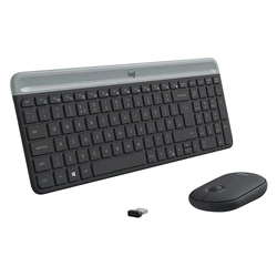 Σετ Πληκτρολόγιο Και Ποντίκι Ασύρματο Logitech MK470 USB US International Graphite