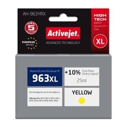 Μελάνι Συμβατό Activejet AH-963YRX HP 963XL 3JA29AE, Premium, 1760 pages, yellow