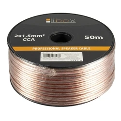Καλώδιο Ηχείου Libox 2x1,50mm LB0008-50 audio 50 m Transparent