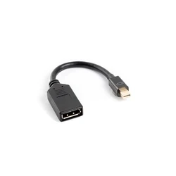 Αντάπτορας DisplayPort Lanberg AD-0003-BK 0.12 m Mini DisplayPort Black