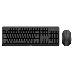 Σετ Πληκτρολόγιο Και Ποντίκι Philips 3000 series SPT6307BL/00 Wireless Black