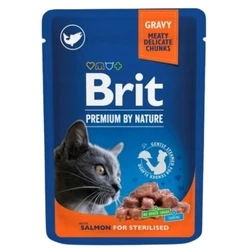 Υγρή Τροφή Γάτας Brit Premium Salmon Sterilised 100g