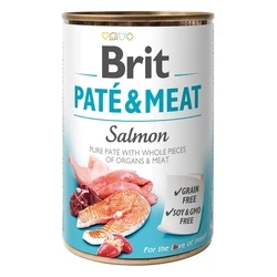 Υγρή Τροφή Σκύλων Brit Pate & Meat with Salmon - 400g