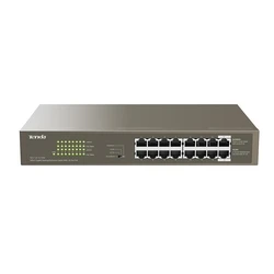 Network Switch Tenda TEG1116P-16-150W-EU Unmanaged Gigabit (PoE) Bronze