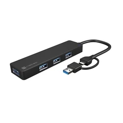 USB Hub Natec USB-C 3.0 MAYFLY 4-PORTS + USB-A