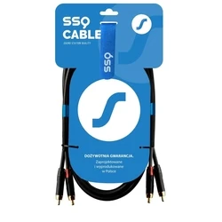 Καλώδιο RCA SSQ RCARCA3 - 2x RCA - 2x RCA - 3 m, Black