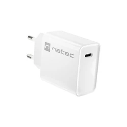 Φορτιστής Πρίζας Natec Network RIBERA Type-C 20W PD White