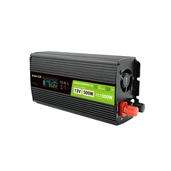Inverter Αυτοκινήτου Green Cell LCD 12V 500W/10000W with display - pure sine wave