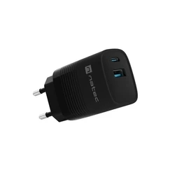 Φορτιστής Πρίζας Natec Charger RIBERA GAN 1X USB-A + 1X USB-C 30W
