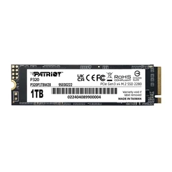 Σκληρός Δίσκος SSD M.2 1TB Patriot VIPER P320 PCI-Ex4 NVMe 3GB/S (P320P1TBM28)