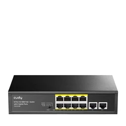 Network Switch Cudy FS1010P Fast Ethernet (10/100) (PoE) Black