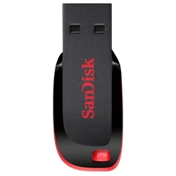 USB Flash 128GB SanDisk Cruzer Blade Type-A 2.0 Black, Red