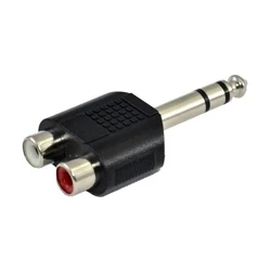 Αντάπτορας RCA SSQ HA7 - 2 x RCA female - 6,3 mm stereo jack