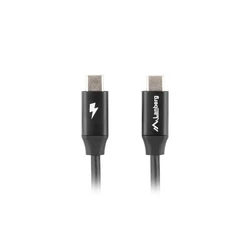 Καλώδιο USB LanbergType-C M/M 2.0 0.5m PREMIUM QC 4.0 PD