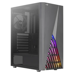 Κουτί Η/Υ Aerocool DELTABKV1 ATX RGB Front Full Side Window 12cm Fan Black