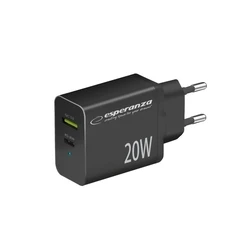 Φορτιστής Πρίζας Esperanza EZC105K mains charger 20W Black