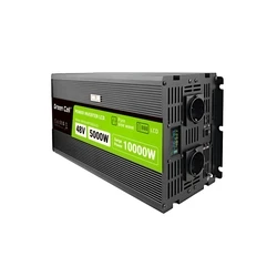Inverter Green Cell LCD 48 V 5000W/10000W converter with display - pure sine 10 kVA Black