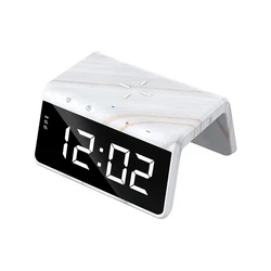 Επιτραπέζιο Ρολόι Φορτιστής Havit W320 - 6 in 1 marble