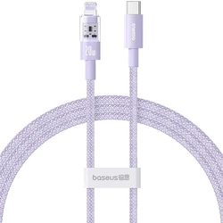 Καλώδιο Lightning Baseus Gem USB-C to iP fast charging 1m 20W Purple