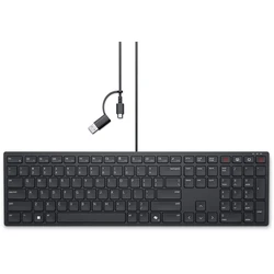 Πληκτρολόγιο Ενσύρματο Dell KB525C Office USB QWERTY US International Black