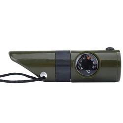 Σφυρίχτρα Επιβίωσης Mil-Tec Survival whistle 6 in 1 Olive