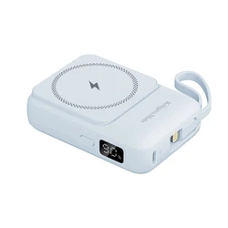 Powerbank Kruger & Matz 10000mAh Mag Safe Induction with Cable Blue