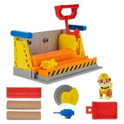 Μινιατούρα Rubble & Crew, Rubbles Workshop Playset, Construction Toys with Kinetic Build-It Sand