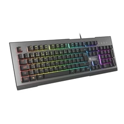 Πληκτρολόγιο Genesis Rhod 500 RGB Gaming USB QWERTY Portuguese Black, Silver