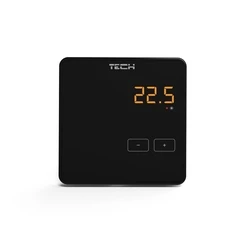 Θερμοστάτης Tech Wireless room thermostat Black R-8Z controllers