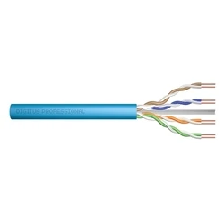 Καλώδιο Δικτύου Digitus Cat.6A, U/UTP, B2ca, AWG 23/1, LSOH, 100m, blue installation