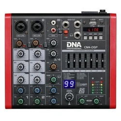 Κονσόλα Ήχου DNA CM4-DSP USB MP3 Bluetooth Phantom Audio Mixer