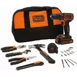 Δραπανοκατσάβιδο Black & Decker BDCDC18HTSA-QW Key Black, Orange