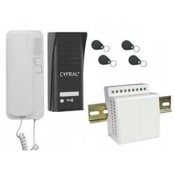 Θυροτηλέφωνο Orno Intercom CYFRAL COSMO 1-TENANT Black