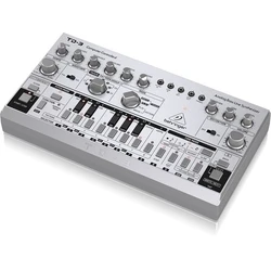 Synthesizer Behringer TD-3-SR Syntezator bass line silver