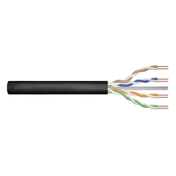 Καλώδιο Δικτύου Gel-filled outdoor Digitus cat.6, U/UTP, AWG 23/1, PE, 305m, Black