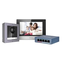 Σετ Θυροτηλεόρασης Hikvision DS-KIS602(B) Intercom SET DS-KIS602(B)