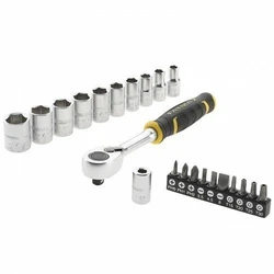 Καστάνια με Καρυδάκια Stanley 1/2" ratchet set 120t sockets and bits
