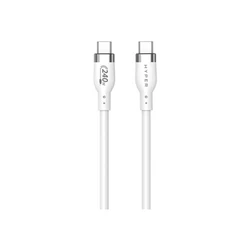 Καλώδιο USB Hyper HyperJuice 240W Silicone USB-C to USB-C (3ft/1m) - White