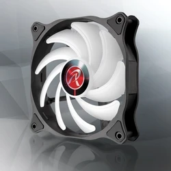 Case Fan 12cm Raijintek EOS 12 RBW ADD Motherboard, Fan White 2 pc(s)