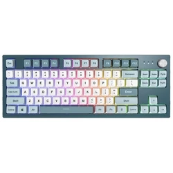 Πληκτρολόγιο Gaming Montech MKey TKL USB Dark Grey, Light Blue, White