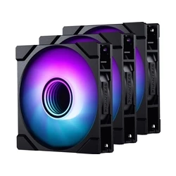 Case Fan 14cm Phanteks M25 Gen2 PWM D-RGB Fan, 3-Pack - Black