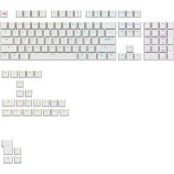 Πληκτρολόγιο Gaming Glorious GPBT Backlit ANSI Layout (US), PBT, Dye-Sub - White