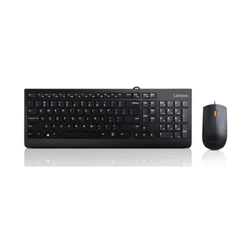 Σετ Πληκτρολόγιο Και Ποντίκι Ενσύρματο Lenovo 300 USB QWERTY US English Black