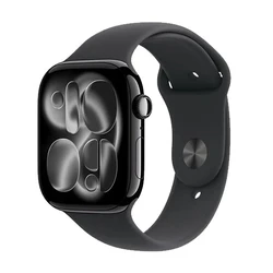 Smartwatch Apple Watch Series 11 GPS 46mm Jet Black Aluminium with Black Sport - S/M
