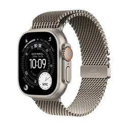 Smartwatch Apple Watch Ultra 3 GPS + Cellular 49mm Natural Titanium with Natural Titanium Milanese - Large