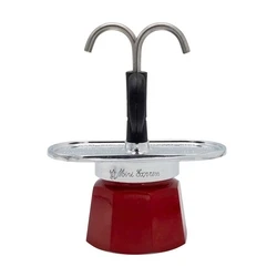 Μπρίκι Espresso Bialetti Mini Express Magritte Moka pot Red, Silver