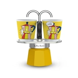 Μπρίκι Espresso Bialetti Mini Lichtenstein + 2 cups