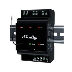 Ρελέ Ράγας Shelly Qubino Wave Pro 3 3-channel Din Z-wave Bus Relay
