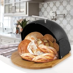 Ψωμιέρα Maestro MR-1678G-BLACK Loaf, Black